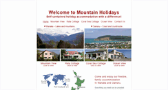 Desktop Screenshot of mountainholidays.co.nz